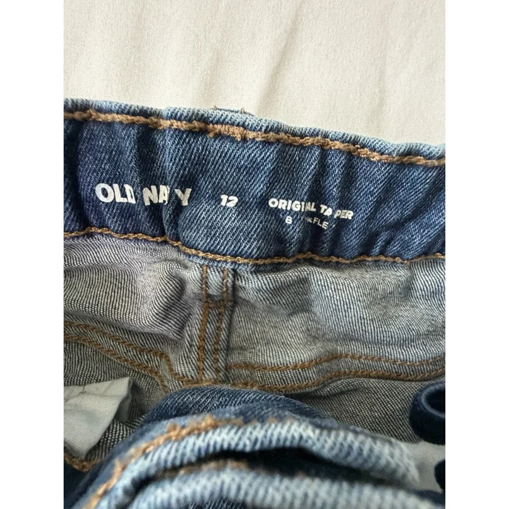 Boys Size 10-12 Pants Lot – Denim Jeans & Khaki Joggers – 2 Pairs